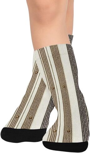 جوارب المشي لمسافات طويلة بخطوط محايدة دافئة - جوارب شتوية حرارية سميكة دافئة للأولاد والبنات الصغار للمدرسة، والارتداء اليومي والأنشطة الخارجية in Kuwait