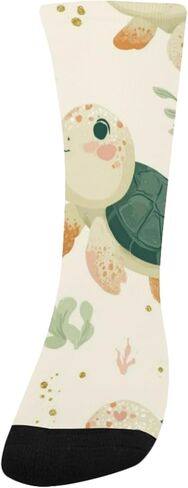 جوارب لطيفة للمشي على شكل السلاحف البحرية - جوارب شتوية حرارية سميكة دافئة للأطفال الصغار للأولاد والبنات للمدرسة، والارتداء اليومي والأنشطة الخارجية in Kuwait