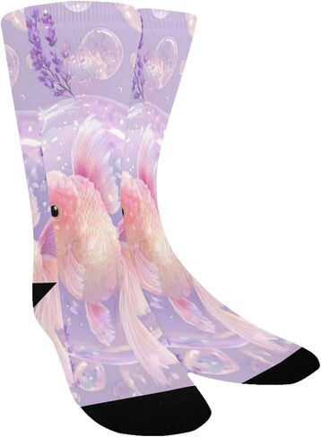 جوارب Bubble Goldfish Art للتنزه سيرًا على الأقدام - جوارب شتوية حرارية سميكة دافئة للأطفال الصغار للأولاد والبنات للمدرسة، والارتداء اليومي والأنشطة الخارجية in Kuwait