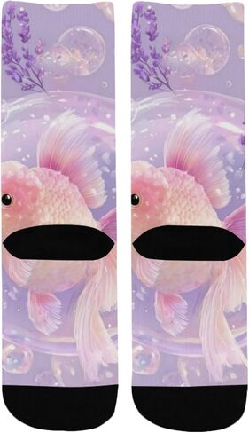 جوارب Bubble Goldfish Art للتنزه سيرًا على الأقدام - جوارب شتوية حرارية سميكة دافئة للأطفال الصغار للأولاد والبنات للمدرسة، والارتداء اليومي والأنشطة الخارجية in Kuwait