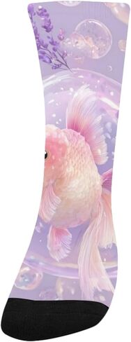 جوارب Bubble Goldfish Art للتنزه سيرًا على الأقدام - جوارب شتوية حرارية سميكة دافئة للأطفال الصغار للأولاد والبنات للمدرسة، والارتداء اليومي والأنشطة الخارجية in Kuwait