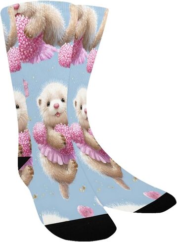 جوارب المشي لمسافات طويلة مرحة من Brown Otters - جوارب شتوية حرارية سميكة دافئة للأولاد والبنات للمدرسة، والارتداء اليومي والأنشطة الخارجية in Kuwait