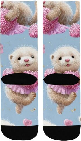 جوارب المشي لمسافات طويلة مرحة من Brown Otters - جوارب شتوية حرارية سميكة دافئة للأولاد والبنات للمدرسة، والارتداء اليومي والأنشطة الخارجية in Kuwait