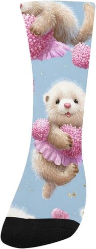 جوارب المشي لمسافات طويلة مرحة من Brown Otters - جوارب شتوية حرارية سميكة دافئة للأولاد والبنات للمدرسة، والارتداء اليومي والأنشطة الخارجية in Kuwait