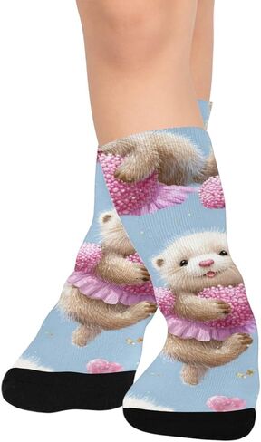 جوارب المشي لمسافات طويلة مرحة من Brown Otters - جوارب شتوية حرارية سميكة دافئة للأولاد والبنات للمدرسة، والارتداء اليومي والأنشطة الخارجية in Kuwait