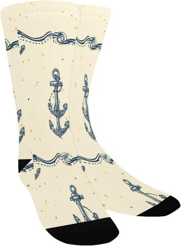 جوارب المشي لمسافات طويلة باللون الأصفر بتصميم يخت ساحلي - جوارب شتوية حرارية سميكة دافئة للأولاد والبنات للمدرسة، والارتداء اليومي والأنشطة الخارجية in Kuwait