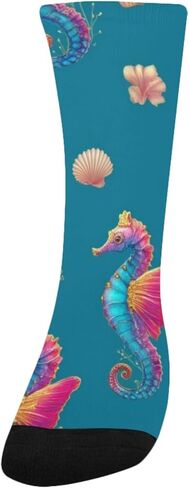 جوارب المشي لمسافات طويلة باللون الأزرق النابضة بالحياة - جوارب شتوية سميكة دافئة للأولاد والبنات الصغار للمدرسة، والارتداء اليومي والأنشطة الخارجية in Kuwait