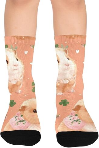 جوارب المشي لمسافات طويلة على شكل خنزير غينيا المرح - جوارب شتوية حرارية سميكة دافئة للأولاد والبنات الصغار للمدرسة، والارتداء اليومي والأنشطة الخارجية in Kuwait