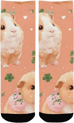 جوارب المشي لمسافات طويلة على شكل خنزير غينيا المرح - جوارب شتوية حرارية سميكة دافئة للأولاد والبنات الصغار للمدرسة، والارتداء اليومي والأنشطة الخارجية in Kuwait