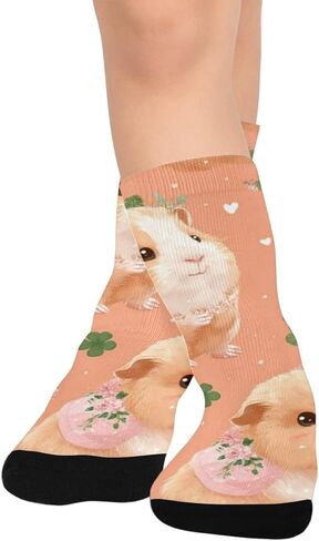 جوارب المشي لمسافات طويلة على شكل خنزير غينيا المرح - جوارب شتوية حرارية سميكة دافئة للأولاد والبنات الصغار للمدرسة، والارتداء اليومي والأنشطة الخارجية in Kuwait