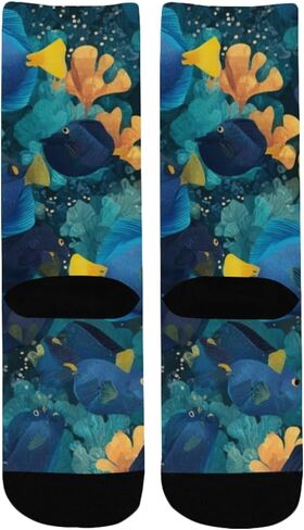 جوارب آرت ريف فيش داكنة للمشي لمسافات طويلة - جوارب شتوية حرارية سميكة دافئة للأولاد والبنات للمدرسة، والارتداء اليومي والأنشطة الخارجية in Kuwait