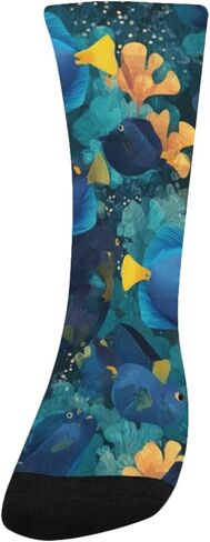 جوارب آرت ريف فيش داكنة للمشي لمسافات طويلة - جوارب شتوية حرارية سميكة دافئة للأولاد والبنات للمدرسة، والارتداء اليومي والأنشطة الخارجية in Kuwait