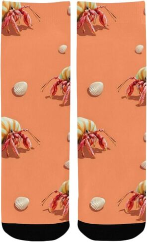 جوارب المشي لمسافات طويلة بتصميم الشاطئ المرح - جوارب شتوية حرارية سميكة دافئة للأطفال الصغار للأولاد والبنات للمدرسة، والارتداء اليومي والأنشطة الخارجية in Kuwait