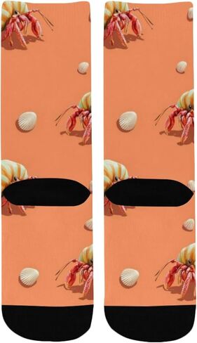 جوارب المشي لمسافات طويلة بتصميم الشاطئ المرح - جوارب شتوية حرارية سميكة دافئة للأطفال الصغار للأولاد والبنات للمدرسة، والارتداء اليومي والأنشطة الخارجية in Kuwait