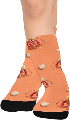 جوارب المشي لمسافات طويلة بتصميم الشاطئ المرح - جوارب شتوية حرارية سميكة دافئة للأطفال الصغار للأولاد والبنات للمدرسة، والارتداء اليومي والأنشطة الخارجية in Kuwait