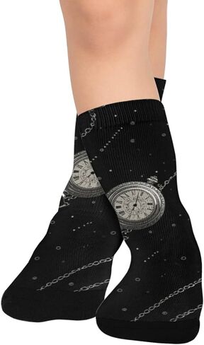 ساعات الجيب الداكنة جوارب فنية للمشي لمسافات طويلة - جوارب شتوية حرارية سميكة دافئة للأولاد والبنات للمدرسة، والارتداء اليومي والأنشطة الخارجية in Kuwait