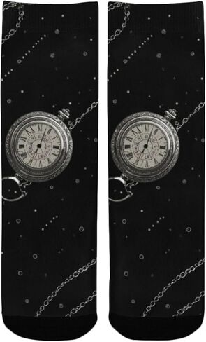 ساعات الجيب الداكنة جوارب فنية للمشي لمسافات طويلة - جوارب شتوية حرارية سميكة دافئة للأولاد والبنات للمدرسة، والارتداء اليومي والأنشطة الخارجية in Kuwait