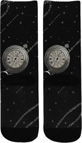 ساعات الجيب الداكنة جوارب فنية للمشي لمسافات طويلة - جوارب شتوية حرارية سميكة دافئة للأولاد والبنات للمدرسة، والارتداء اليومي والأنشطة الخارجية in Kuwait