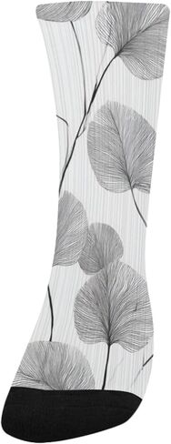 جوارب المشي لمسافات طويلة بنمط أوراق الشجر الرقيقة - جوارب شتوية حرارية سميكة دافئة للأولاد والبنات للمدرسة، والارتداء اليومي والأنشطة الخارجية in Kuwait