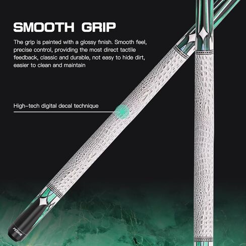 58" One Piece Pool Cue Stick with 12.5 MM Tip, Weight 20 OZ, Hardwood Canadian Maple Professional Billiard Cue Stick in Kuwait