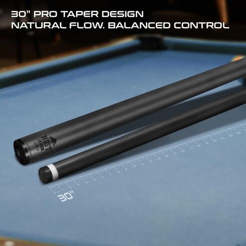 RHINO Must Pro Carbon Fiber Pool Cue Single Shaft, Super Low Deflection Billiard Cue Stick Shaft 30" with 11.8mm/12.5mm Nishiki Japan Tip, 5/16-18, 3/8-10, 3/8-8, Q-Loc Joint, Easy to Control in Saudi Arabia