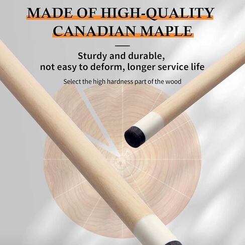 Kmise Pool Cue Stick Set of 4, New Upgraded Irish Linen Wire Grip, Canadian Maple Professional Pool Cues 21oz, 4 Colors Optional (Blue, Green, Red, Yellow in Kuwait