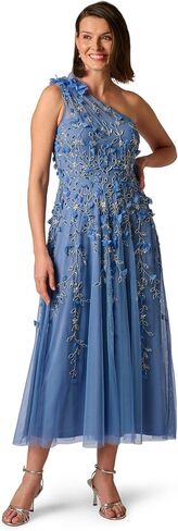 Adrianna Papell Women's One Shoulder Bead Dress in Saudi Arabia