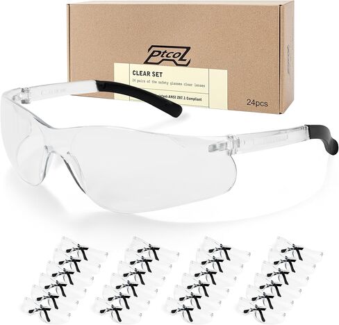 Safety Glasses Bulk Pack ANSI Z87.1 Scratch Resistant Polycarbonate Clear Glasses for Women Man Lab Goggles UV Eye Protection in Saudi Arabia