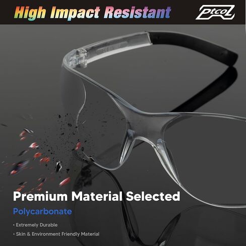 Safety Glasses Bulk Pack ANSI Z87.1 Scratch Resistant Polycarbonate Clear Glasses for Women Man Lab Goggles UV Eye Protection in Saudi Arabia