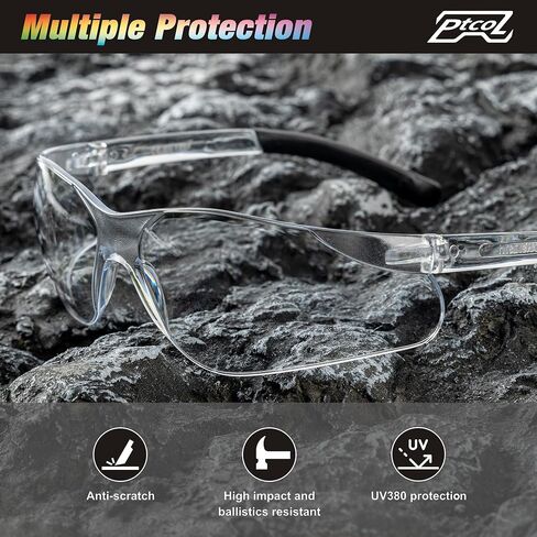 Safety Glasses Bulk Pack ANSI Z87.1 Scratch Resistant Polycarbonate Clear Glasses for Women Man Lab Goggles UV Eye Protection in Saudi Arabia