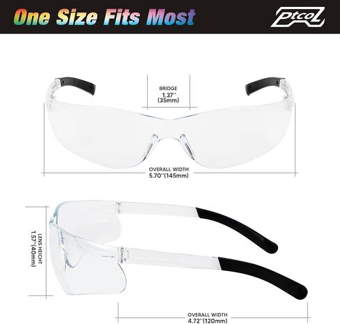 Safety Glasses Bulk Pack ANSI Z87.1 Scratch Resistant Polycarbonate Clear Glasses for Women Man Lab Goggles UV Eye Protection in Saudi Arabia