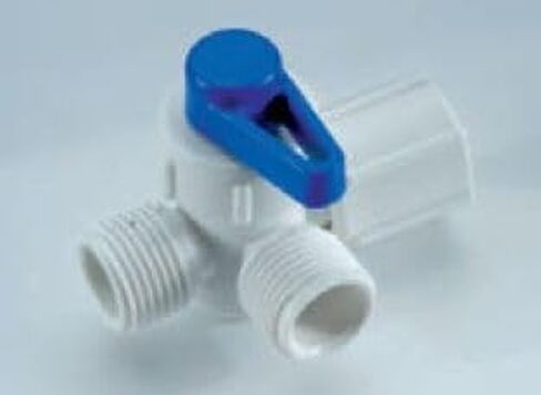 Manifold Shut Off Valve 1/2in Compression x 1/2in MPT White/Red in Saudi Arabia