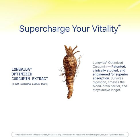 ProHealth Turmeric Curcumin Supplement: 285 Times More Bioavailable - Developed by Neuroscientists. 1000 mg Concentrated Longvida Curcumin Extract Per Serving (60 X 500mg Capsules Per Bottle) in Saudi Arabia