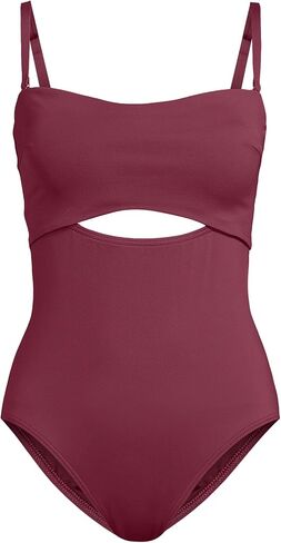 Lands' End Women's Bandeau Cut Out One Piece in Saudi Arabia