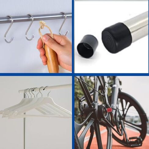 20Pcs Rubber End Caps ID 3mm (1/8 inch) Black Flexible Protective Caps Soft Elastic Dustproof Cover for Rod Tube Screw Bolt in Kuwait