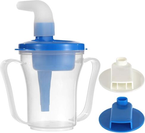 5Cc-15Cc Dysphagia Cup With Dual Handles, Spill-Proof Spout, Flow Control, Portable Drinking Cup For Elderly, Home, Hospital Bed, Senior Patients in Kuwait