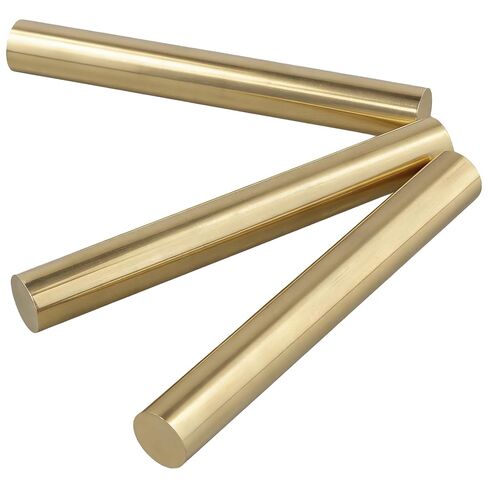 3 PCS 3/4 Inch Brass Rod, Solid Brass Rods 6 Inch Long Round Brass Stock for Crafts, Model Plane Ship Car, DIY Supplies, Replacement Parts in Saudi Arabia