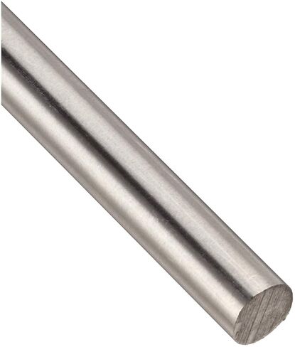 قضيب مستدير من الفولاذ المقاوم للصدأ 304، تشطيب غير مصقول (مطحنة)، مُصلب، AMS 5639/ASTM A276/AMS QQ-S 763/ASTM A276، قطر 0.25 بوصة، طول 72 بوصة، OnlineMetals in Saudi Arabia