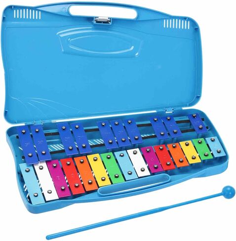 MECCANIXITY 25 Notes Xylophone Professional Xylophone Percussion Musical Instruments Music Teaching Tool, Blue in Saudi Arabia