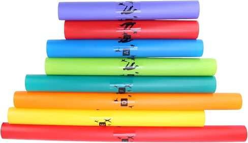 Drfeify Sound Tube, 8pcs Percussion Instrument Plastic Sound Tube Colorful Octave Kit Musical Toy for KidsOrff Children's Percussion Instruments in Saudi Arabia