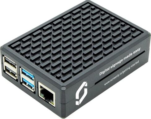 Digital Signage Player - Raspberry Pi4 4GB RAM w/16GB SD Card - Plug and Play Setup - Cloud Based Management Software - Full HD WiFi Ethernet HDMI USB-C POE in Saudi Arabia