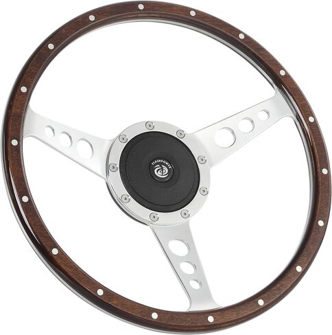 13'' Classic Riveted Laminated wood steering wheel Restoration Mini MG Triumph in Saudi Arabia