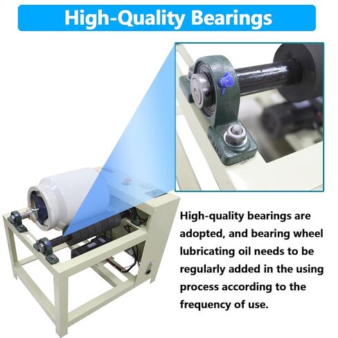 220V Ceramic Ball Mill Grinding Machine with 5L Ceramic Tank Laboratory Ball Mill Grinder with 11Lbs Alumina Ceramic Grinding Balls for Dry & Wet Grinding 120W in Saudi Arabia