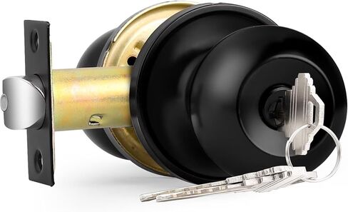 Probrico 10 Pack Keyed Alike Entry Knobs with Keys, Brushed Nickel Ball Door Knobs Entrance Lockset, Single Cylinder Door Lock in Saudi Arabia