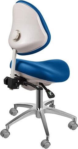 Dental Mobile Height Adjustable Chair Saddle Doctor's Stool PU Leather Dentist Chair Dental Stool in Kuwait