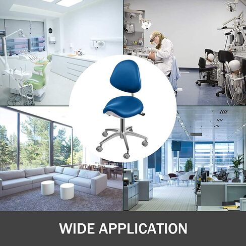 Dental Mobile Height Adjustable Chair Saddle Doctor's Stool PU Leather Dentist Chair Dental Stool in Kuwait