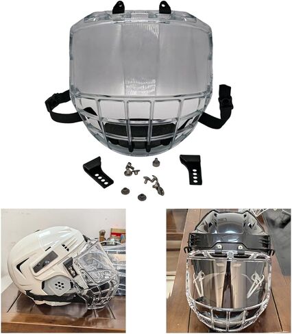 Ice Hockey Helmet Full Visor Breathable Replace Professional Anti Fog in Kuwait