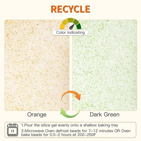 مجموعة تجفيف الزهور من جل السيليكا بوزن 5 رطل من أبوفكس، لون قابل لإعادة الاستخدام يشير إلى بلورات جل السيليكا لتجفيف الزهور مع حاوية محكمة الإغلاق وفرشاة ومكشطة ثلج وقفازات، مجموعة حفظ الزهور DIY للحرف الفنية in Kuwait