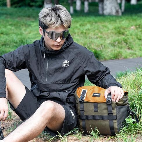 ROCKBROS Bike Handlebar Bag Waterproof Cycling Pouch 24L Bicycle Front Storage Pouch Bag with Shoulder Strap in Saudi Arabia