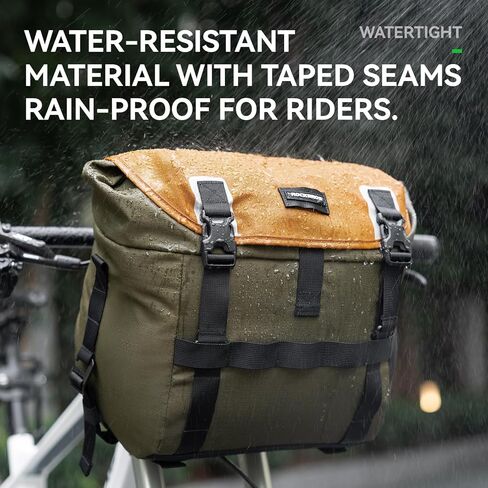 ROCKBROS Bike Handlebar Bag Waterproof Cycling Pouch 24L Bicycle Front Storage Pouch Bag with Shoulder Strap in Saudi Arabia